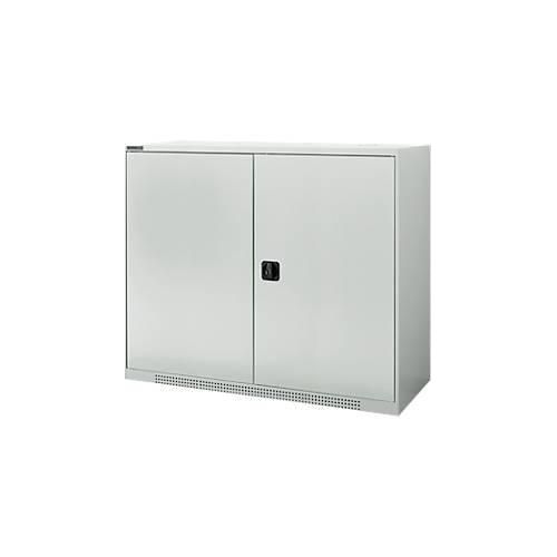 4051273791634 - Genius Flügeltürschrank FS 3 OH abschließbar 2 Fachböden bis 450 kg B 1343 mm Stahl lichtgrau RAL 7035 lichtgrau RAL 7035