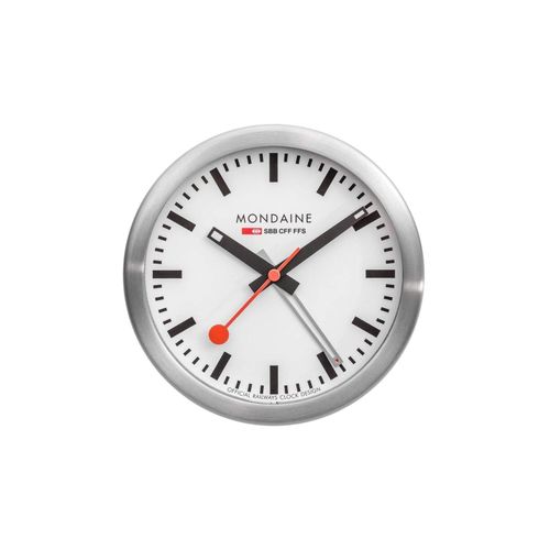 7611382636010 - A997MCAL46SBV2 silber-blaue mini Wanduhr Tischuhr & Wecker 125 cm
