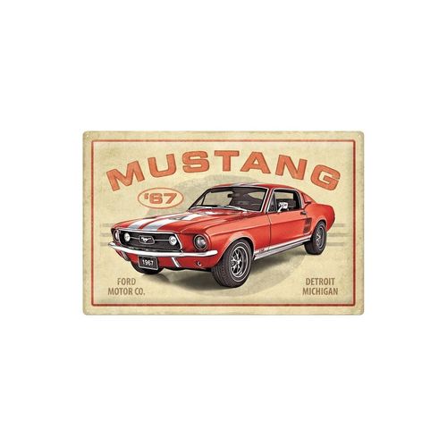 4036113240176 - Wandbild »Nostalgic Art Ford Mustang GT 1967 40 x 60 cm« Schriftzug 4036113240176 - Wandbild »Nostalgic Art Ford Mustang GT 1967 40 x 60 cm« Schriftzug