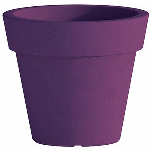 8053847868458 - Monacis - Cromia Gemma Topf für Pflanzen mit Dekoration einfarbig aus Harz Made in Italy -ø 50 cm   Violett   Vase und Undersetzer