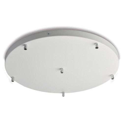 8050713219499 - Bonetti Illumina - Rosone multicavo in ferro bianco diametro 50 con 6 fori H3 - Ø50