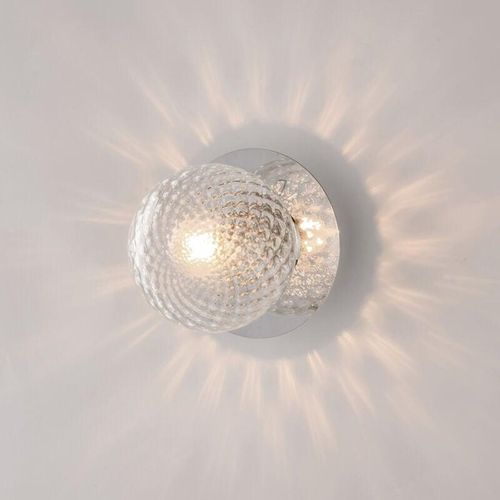 8050713219376 - Applique in ferro cromo lucido 1 luce H17 - L17 - P16