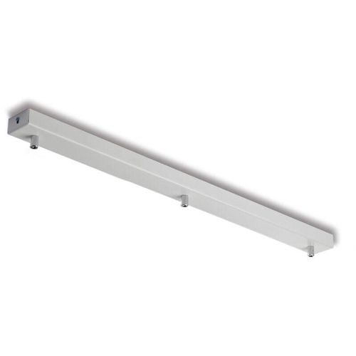 8050713219611 - Bonetti Illumina - Rosone rettangolare multicavo in ferro bianco con 3 fori H3 - L70 x 5