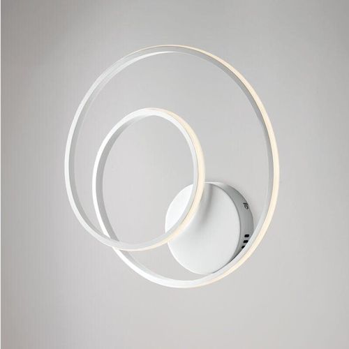 8057724581232 - Belight - Plafoniera in metallo e alluminio bianco con led integrato cct con telecomando H12 - Ø40