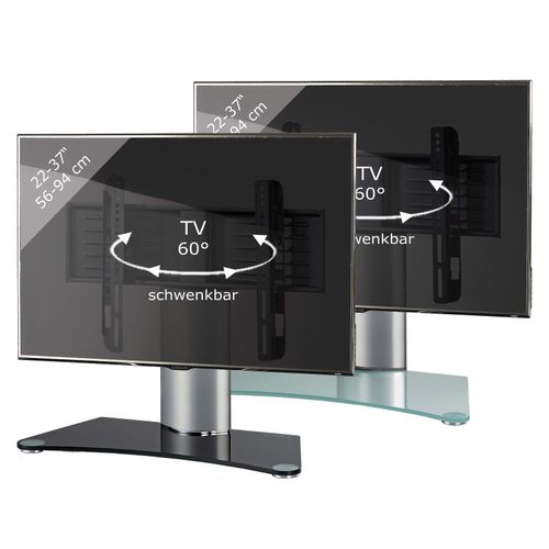 4012246170856 - TV Standfuß 22-40 Zoll bis 30 kg VESA bis 400x300 Universal TV VESA Aufsatz Erhöhung Alu Fernseh Ständer ESG-Sicherheitsglas Maße ca H 52 x B 70 x T 30 cm - Windoxa 4012246170856 - TV Standfuß 22-40 Zoll bis 30 kg VESA bis 400x300 Universal TV VESA Aufsatz Erhöhung Alu Fernseh Ständer ESG-Sicherheitsglas Maße ca H 52 x B 70 x T 30 cm - Windoxa
