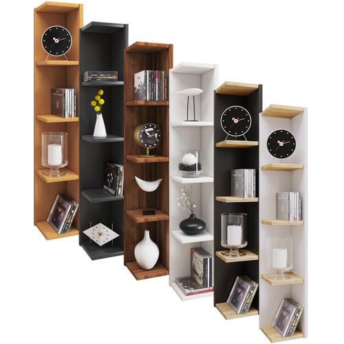 4051814432378 - Standregal Holzregal stehend platzsparendes Regal Maße H 97 x B 15 x T 17 cm Elegantes Regal stehend Aufbewahrungsregal Bücherregal - Honsa Gr 15 anthrazit honig eiche B15cm H97cm T17cm Holzwerkstoff Holz Spanplatte Regale 4051814432378 - Standregal Holzregal stehend platzsparendes Regal Maße H 97 x B 15 x T 17 cm Elegantes Regal stehend Aufbewahrungsregal Bücherregal - Honsa Gr 15 anthrazit honig eiche B15cm H97cm T17cm Holzwerkstoff Holz Spanplatte Regale