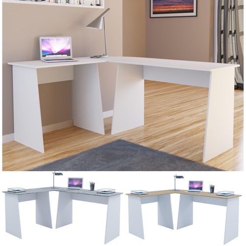 4051814342240 - Computertisch Eckschreibtisch Maße Gesamtset ca H 74 x B 135 x T 105 cm stylische Seitenteile Schreibtisch – Masola 4051814342240 - Computertisch Eckschreibtisch Maße Gesamtset ca H 74 x B 135 x T 105 cm stylische Seitenteile Schreibtisch – Masola
