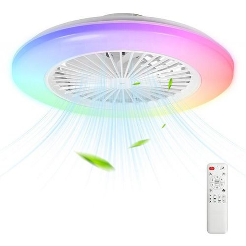 9180102181782 - Tolletour - led Deckenventilator mit Beleuchtung und Fernbedienung Dimmbar Deckenleuchte Schlafzimmer Wohn 49CM 9180102181782 - Tolletour - led Deckenventilator mit Beleuchtung und Fernbedienung Dimmbar Deckenleuchte Schlafzimmer Wohn 49CM