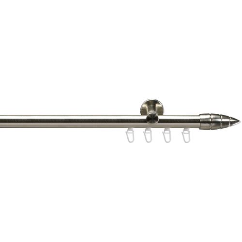 4016318316104 - Gardinenstange Menorca edelstahl-optik Gardinenstangen Gr L 240 cm Ø 20 mm 1 läufig silberfarben (edelstahlfarben) Gardinenstangen Wandmontage 4016318316104 - Gardinenstange Menorca edelstahl-optik Gardinenstangen Gr L 240 cm Ø 20 mm 1 läufig silberfarben (edelstahlfarben) Gardinenstangen Wandmontage