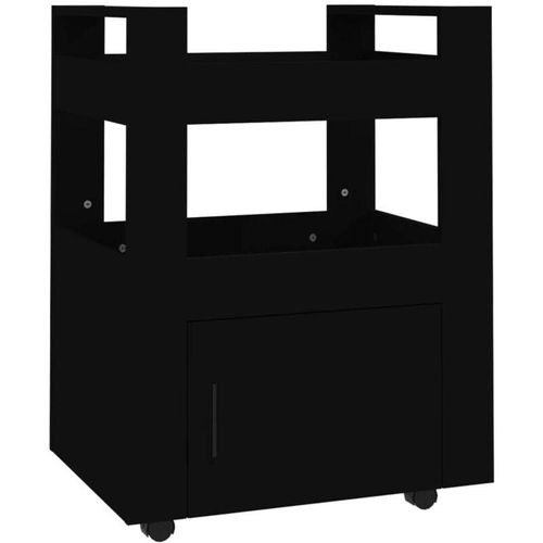 8720287222293 - Küchenwagen Schwarz 60x45x80 cm Holzwerkstoff Vidaxl