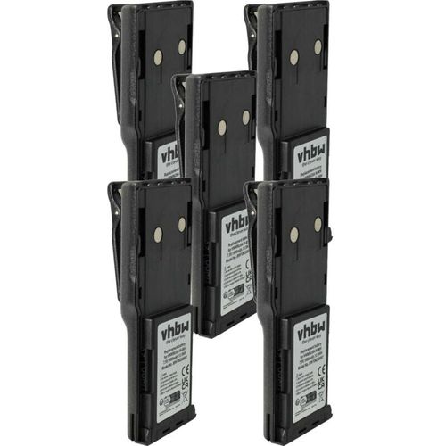4069099641910 - vhbw 5x Akku kompatibel mit Motorola GP88 GP600 GTX800 GT-2050 GP88S Funkgerät Walkie Talkie (1800 mAh 75 V NiMH) + Gürtelclip 4069099641910 - vhbw 5x Akku kompatibel mit Motorola GP88 GP600 GTX800 GT-2050 GP88S Funkgerät Walkie Talkie (1800 mAh 75 V NiMH) + Gürtelclip