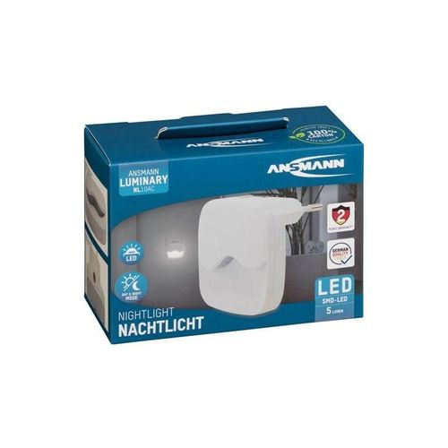 4013674172696 - NL10AC 1600-0406 Nachtlicht Wandleuchte Gewölbt led Warmweiß Weiß - Ansmann