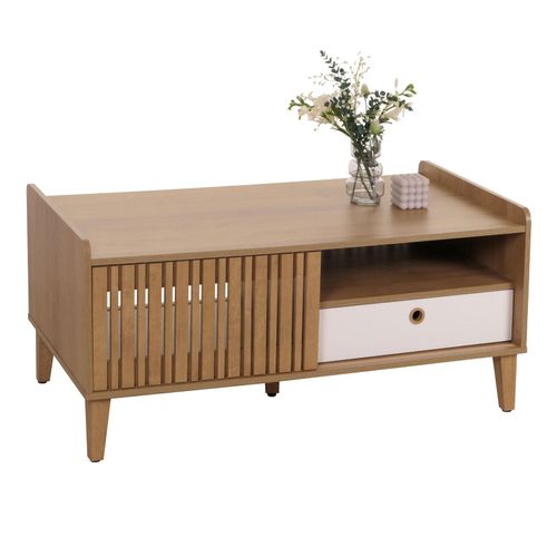 4057651649252 - Couchtisch MCW-M48 Wohnzimmertisch Tisch Sofatisch Mango-Massivholz 52x114x59cm ~ natur Schublade weiß 4057651649252 - Couchtisch MCW-M48 Wohnzimmertisch Tisch Sofatisch Mango-Massivholz 52x114x59cm ~ natur Schublade weiß