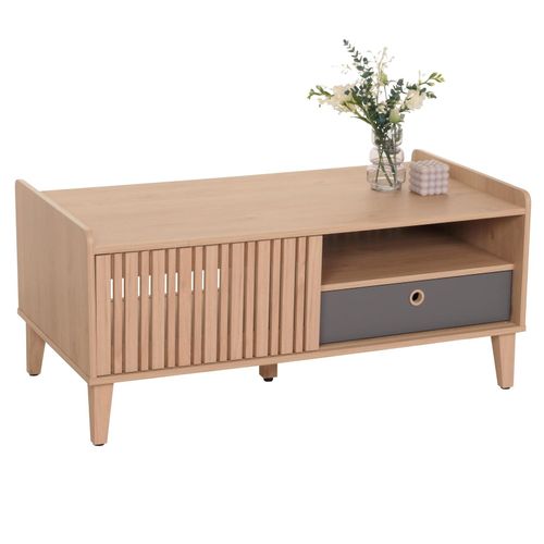 4057651649443 - Couchtisch MCW-M48 Wohnzimmertisch Tisch Sofatisch Mango-Massivholz 52x114x59cm ~ beige Schublade grau 4057651649443 - Couchtisch MCW-M48 Wohnzimmertisch Tisch Sofatisch Mango-Massivholz 52x114x59cm ~ beige Schublade grau
