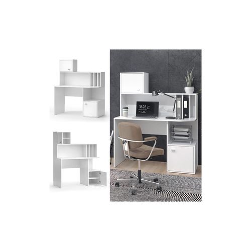 4066731449613 - Schreibtisch Alwin Weiß 115 x 55 cm mit 2 Türen Vicco 4066731449613 - Schreibtisch Alwin Weiß 115 x 55 cm mit 2 Türen Vicco