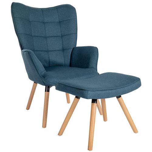 4251756442538 - Relaxsessel Garding Mit Fußhocker I Polstersessel Fußschemel I Stoff-Bezug 4251756442538 - Relaxsessel Garding Mit Fußhocker I Polstersessel Fußschemel I Stoff-Bezug