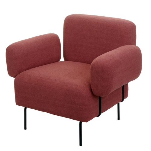 4057651605081 - Lounge-Sessel MCW-L83 Cocktailsessel Polstersessel Sessel Stoff Textil Metall ~ altrosa 4057651605081 - Lounge-Sessel MCW-L83 Cocktailsessel Polstersessel Sessel Stoff Textil Metall ~ altrosa