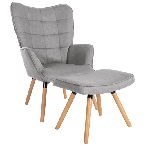4251756442484 - Relaxsessel Garding Mit Fußhocker I Polstersessel Fußschemel I Stoff-Bezug