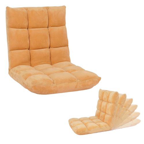4057651643687 - Bodensessel MCW-N43 Relaxsessel Bodenkissen Klappsessel 6 Relaxpositionen stabiles Gestell Samt ~ hellbraun 4057651643687 - Bodensessel MCW-N43 Relaxsessel Bodenkissen Klappsessel 6 Relaxpositionen stabiles Gestell Samt ~ hellbraun