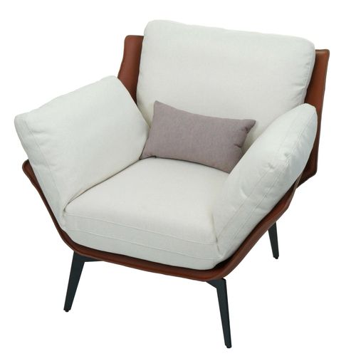 4057651617329 - Sessel MCW-L82 Lounge-Sessel Cocktailsessel Polstersessel Relaxsessel Kunstleder Stoff Textil Metall ~ dunkelbraun 4057651617329 - Sessel MCW-L82 Lounge-Sessel Cocktailsessel Polstersessel Relaxsessel Kunstleder Stoff Textil Metall ~ dunkelbraun