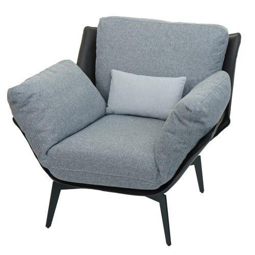 4057651617428 - Sessel MCW-L82 Lounge-Sessel Cocktailsessel Polstersessel Relaxsessel Kunstleder Stoff Textil Metall ~ schwarz 4057651617428 - Sessel MCW-L82 Lounge-Sessel Cocktailsessel Polstersessel Relaxsessel Kunstleder Stoff Textil Metall ~ schwarz