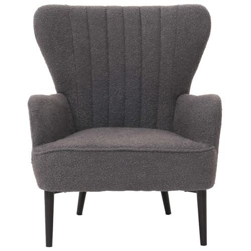 4057651831046 - Lounge-Sessel MCW-K37 Cocktail- Ohrensessel Polsterstuhl Retro Vintage Stoff Bouclé (600g m²) Öko-Tex ~ dunkelgrau 4057651831046 - Lounge-Sessel MCW-K37 Cocktail- Ohrensessel Polsterstuhl Retro Vintage Stoff Bouclé (600g m²) Öko-Tex ~ dunkelgrau