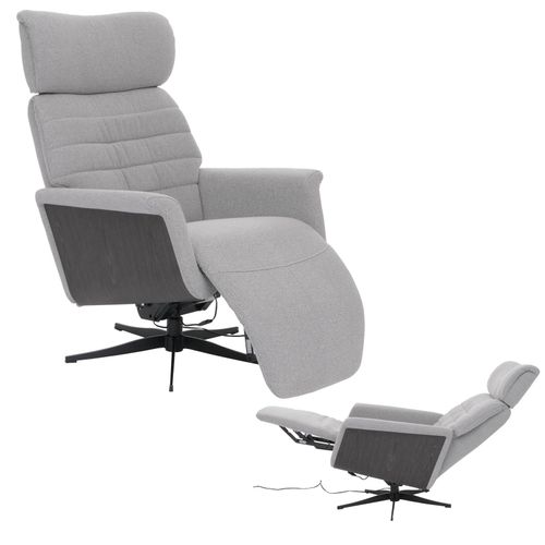 4057651658483 - Relaxsessel MCW-N56 Fernsehsessel Liegesessel Fußstütze drehbar Bouclé Stoff Holz ~ Stoff grau Holz grau 4057651658483 - Relaxsessel MCW-N56 Fernsehsessel Liegesessel Fußstütze drehbar Bouclé Stoff Holz ~ Stoff grau Holz grau