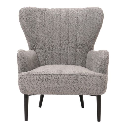 4057651692470 - Lounge-Sessel MCW-K37 Cocktail- Ohrensessel Polsterstuhl Retro Vintage Stoff Chenille (500g m²) Öko-Tex ~ grau 4057651692470 - Lounge-Sessel MCW-K37 Cocktail- Ohrensessel Polsterstuhl Retro Vintage Stoff Chenille (500g m²) Öko-Tex ~ grau