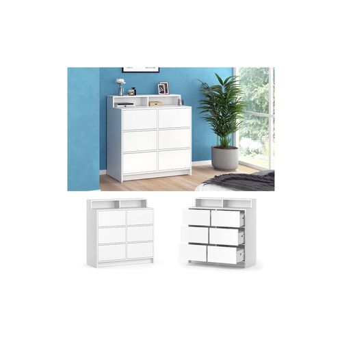 4066731465323 - - Kommode Naara Weiß 986 x 1006 cm 4066731465323 - - Kommode Naara Weiß 986 x 1006 cm