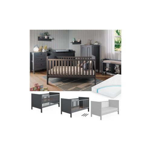4066731465545 - Vitalispa - Babybett Ajaton Grau 1444 x 83 cm mit Matratze 4066731465545 - Vitalispa - Babybett Ajaton Grau 1444 x 83 cm mit Matratze