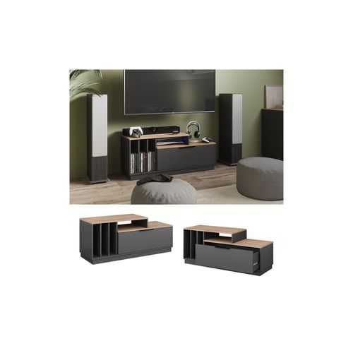 4066731466351 - - Lowboard Betti Anthrazit Sonoma 120 x 499 cm