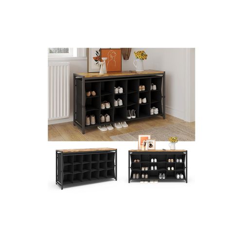 4066731465170 - Schuhschrank Fyrk Eiche rustikal 100 x 545 cm