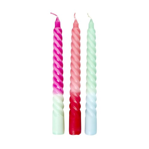 5708315206760 - RICE Kerzen Twisted 2-tönig 3er-Set Ø 2 cm 20 cm 5708315206760 - RICE Kerzen Twisted 2-tönig 3er-Set Ø 2 cm 20 cm