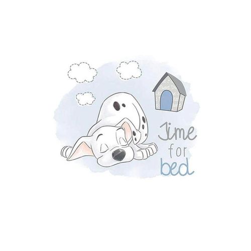 4055065160080 - KOMAR Poster 101 Dalmatiner Bedtime Bilder Kinderzimmer Schlafzimmer Wohnzimmer Gr B H 40 cm x 50 cm Disney 1 St blau Poster