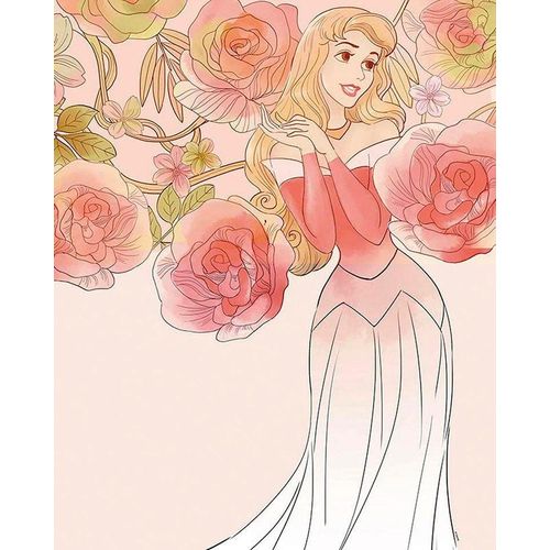 4055065161551 - KOMAR Poster Sleeping Beauty Roses Bilder Kinderzimmer Schlafzimmer Wohnzimmer Gr B H 40 cm x 50 cm Disney 1 St bunt Poster