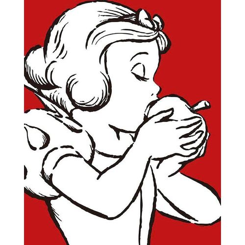 4055065161582 - KOMAR Poster Snow White Apple Bite - red Bilder Kinderzimmer Schlafzimmer Wohnzimmer Gr B H 40 cm x 50 cm Disney 1 St weiß Poster