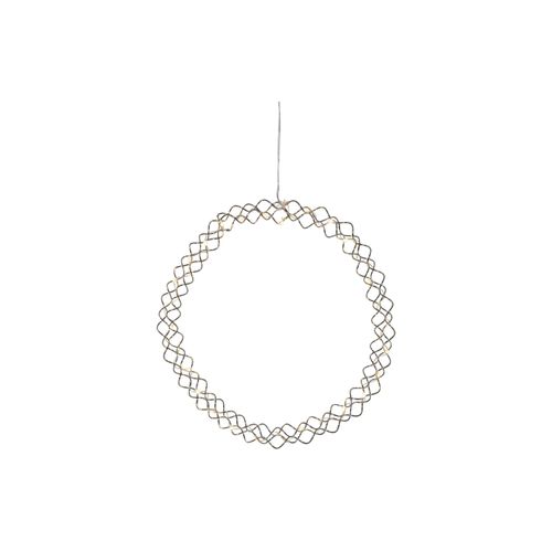 7391482045959 - Star Trading Deutschland Gmbh - LED-Kranz Hoop Chrom 30cm ø 30 w w led