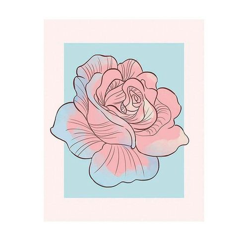4055065160561 - KOMAR Poster Cinderella Rose Bilder Kinderzimmer Schlafzimmer Wohnzimmer Gr B H 40 cm x 50 cm Disney 1 St bunt Poster