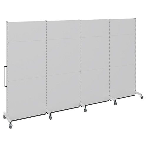 4024733706288 - Mobile Akustikwand für Industrie und Büro LxBxH 4000 x 740 x 2521 mm