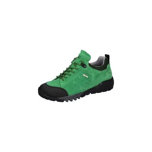 4057651618012 - Schnürschuh WALDLÄUFER H-AMIATA Damen Gr 65 grün (grün schwarz) Veloursleder Gummi Textil sportlich Schuhe Freizeitschuh Halbschuh Outdoorschuh mit TEX-Ausstattung H-Weite