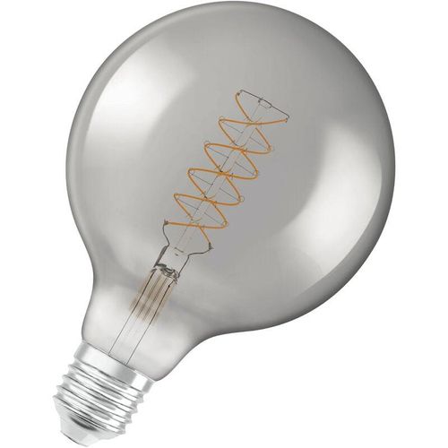 4058075761254 - Vintage 1906 LED-Lampe mit Smoke-Tönung 78W 360lm Kugel-Form mit 125mm Durchmesser & E27-Sockel warmweiße Lichtfarbe spiralförmiges Filament