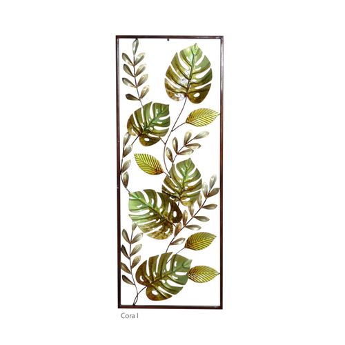 4046884057545 - Möbel Direkt Online - Wanddekoration grüne Blätter Cora i