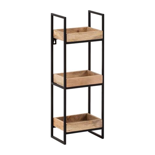 4251757718168 - Wandregal 27x77x18 cm Mango Massivholz Metall Hängeregal Industrial Design Schweberegal Rechteckig Regal Hängend Wohnzimmer Tablettregal 4251757718168 - Wandregal 27x77x18 cm Mango Massivholz Metall Hängeregal Industrial Design Schweberegal Rechteckig Regal Hängend Wohnzimmer Tablettregal