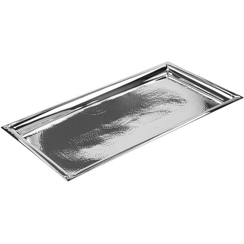 4042911551369 - Tablett FINK NAGANO silber (silberfarben) B48cm H3cm L24cm Edelstahl Tabletts Dekotablett Dekoaccessoires silberfarben