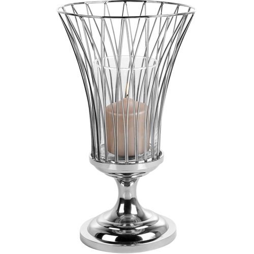 4042911462993 - Windlicht FINK ALLEGRA silber (silberfarben) Kerzenhalter H 43cm Edelstahl Glas Kerzenhalter aus Edelstahl und Glas H43cm 4042911462993 - Windlicht FINK ALLEGRA silber (silberfarben) Kerzenhalter H 43cm Edelstahl Glas Kerzenhalter aus Edelstahl und Glas H43cm