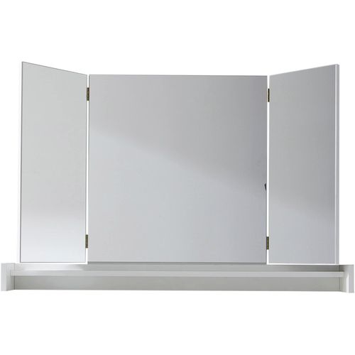 4067602731486 - Schminkspiegel INOSIGN Avena weiß B100cm H67cm T15cm Glas Spiegel klappbar