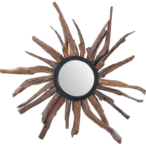4055195079955 - Spiegel Romanteaka beige (natur) B H T 90cm x 90cm x 8cm aus recyceltem Altholz Teak Shabby Chic Vintage B90cm H90cm T8cm 4055195079955 - Spiegel Romanteaka beige (natur) B H T 90cm x 90cm x 8cm aus recyceltem Altholz Teak Shabby Chic Vintage B90cm H90cm T8cm
