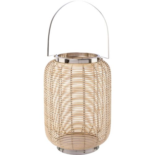 4064118178996 - Windlicht CREATIV HOME Laterne ALEGRE mit Henkel Kerzenhalter Gr H 34 cm braun Windlichter Laternen Kerzenhalter aus Naturweide