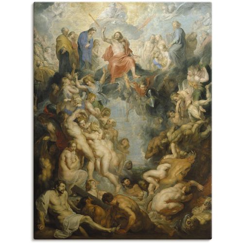 4055327091459 - Wandbild ARTLAND Das große Jüngste Gericht 1617 Bilder Gr B H 90 cm x 120 cm Leinwandbild Religion 1 St bunt Bild Poster Bilder als Leinwandbild Wandaufkleber oder in versch Größen