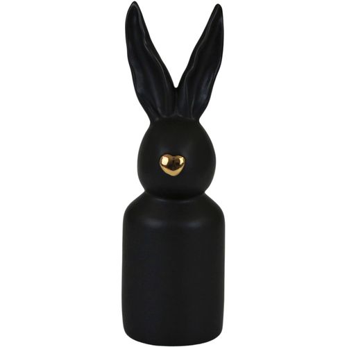 4056422270077 - Osterhase AM DESIGN Osterfigur Hase mit goldfarbener Nase gold (schwarz goldfarben) B75cm H245cm T8cm Porzellan Dekofiguren Dekofigur aus Porzellan Ostern Höhe ca 245 cm